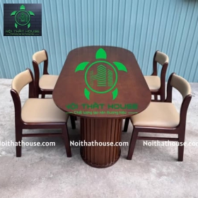 BỘ BÀN GỖ BELLA DECOR ĐẸP HIỆN ĐẠI  160 + 4 GHẾ 