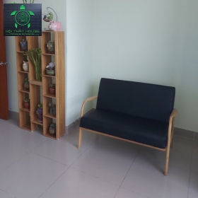GHẾ SOFA DEEMOON ĐÔI (SIMILI ĐEN)
