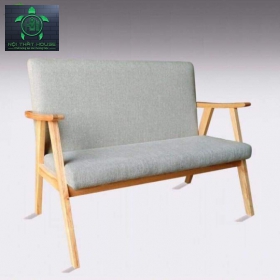 GHẾ SOFA ĐÔI ADMOON (Vải Bố Trắng)