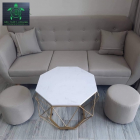 GHẾ SOFA BĂNG DÀI 1m86 VẢI BỐ XÁM