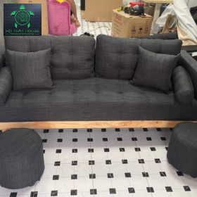GHẾ SOFA BĂNG DÀI 1m86 VẢI BỐ