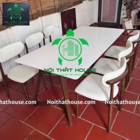 BỘ BÀN NEVA PHỐI TRẮNG - NÂU 180 