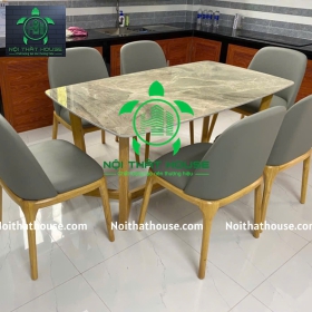 BỘ BÀN ĐÁ XÁM CH25 HIỆN ĐẠI 160 (SIMILI XÁM)