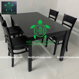 BỘ BÀN GHẾ ULSAN NHỎ GỌN 140 MÀU ĐEN