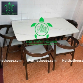 BỘ BÀN ĐÁ KANTE HIỆN ĐẠI 140 (GHẾ GỖ BÍCH ĐẸP)