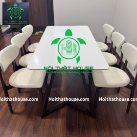 BỘ BÀN NEVA PHỐI TRẮNG - NÂU 160