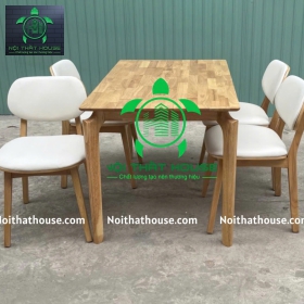 BỘ BÀN VENUS HIỆN ĐẠI 120 GỖ CAO SU CHỐNG THẤM NƯỚC
