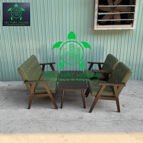 BỘ SOFA CHẤT LƯỢNG XUẤT KHẨU (2 GHẾ ĐƠN + 1 GHẾ ĐÔI VÀ BÀN TRÀ)