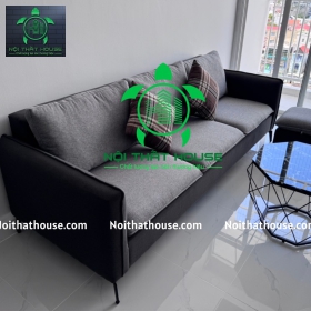 SOFA BĂNG PHÒNG KHÁCH 2m4 (VẢI BỐ)