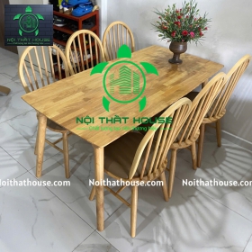 BỘ BÀN WINSOR GỖ 6 GHẾ BÀN 160 
