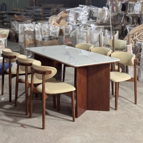 BỘ BÀN ĐÁ TỰA TRĂNG 160 DECOR HIỆN ĐẠI 
