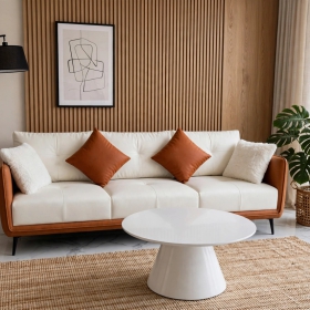 SOFA BĂNG 2m4 KẾT HỢP BÀN TRÀ D800